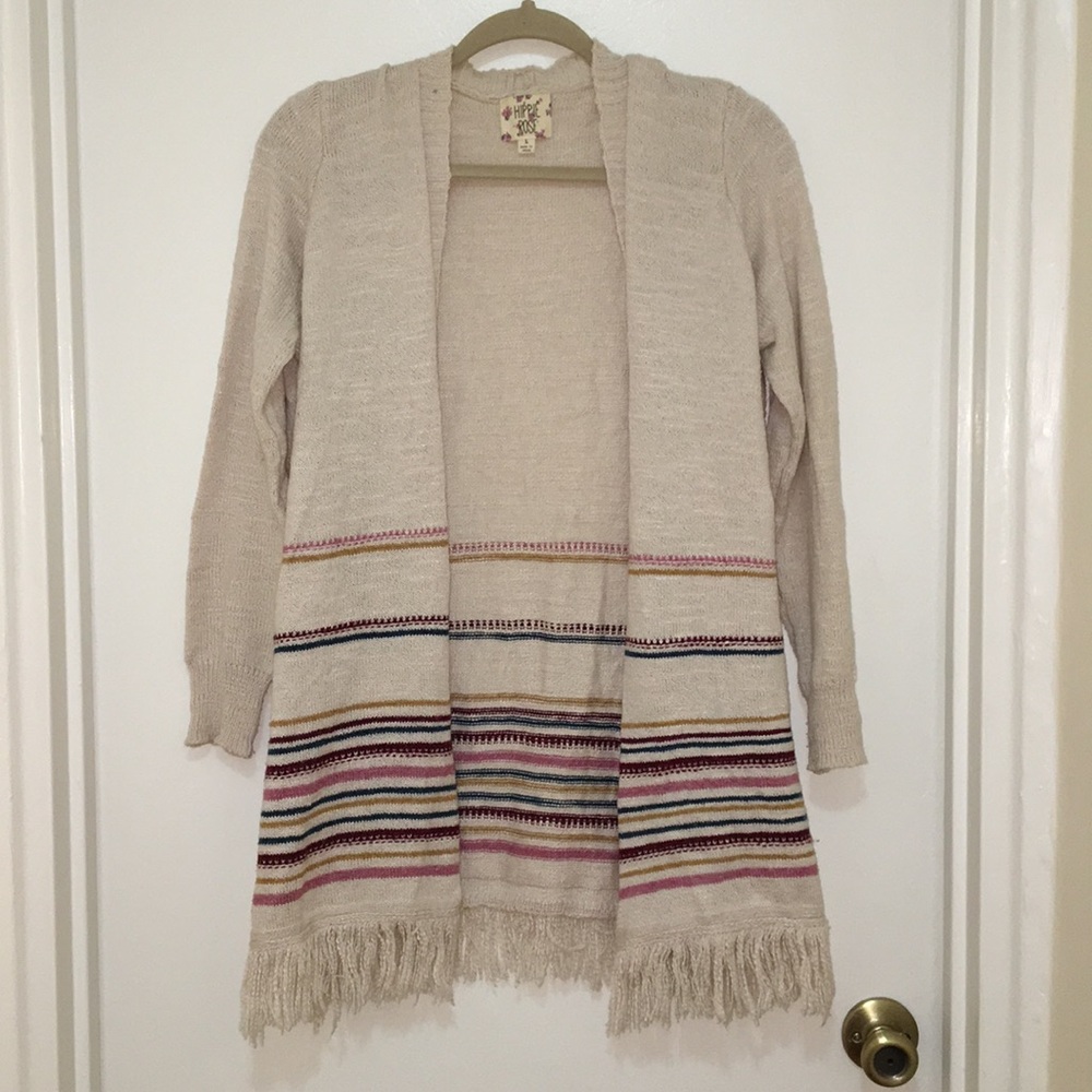 3 for $30 | Open front cardigan with fringe